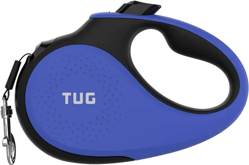Miniatura 12 de TUG - Correa retráctil 360º para perros, libre de enredos, mango antideslizante, nailon resistente de 16 pies, freno de una sola mano, pausa