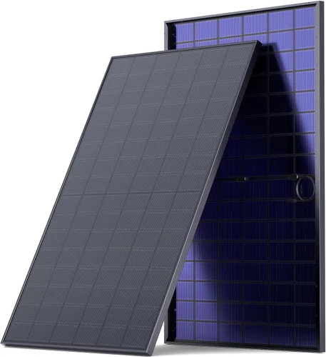 Panel solar bifacial de 450 W, monocristalino de doble vidrio tipo N 16BB, diseño de doble módulo antisombra, 25% células solares de alta eficiencia