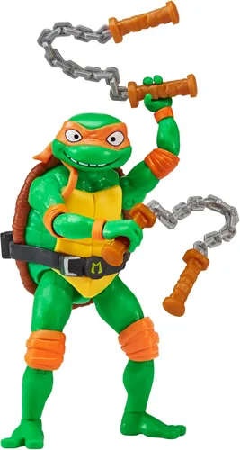 Miniatura 2 de Teenage Mutant Ninja Tortugas: Mutant Mayhem 4.25" Michelangelo Figura de acción básica por Playmates Toys