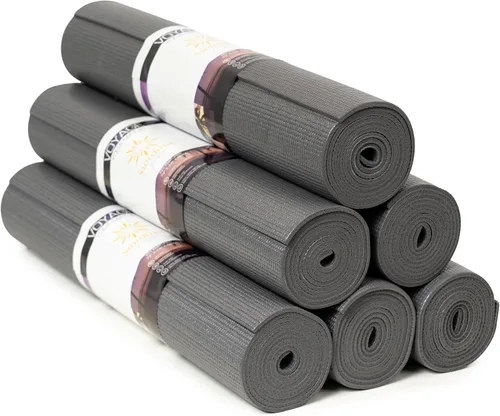 Miniatura 14 de Voyage - Tapete de yoga a granel, paquete de 6, 72 x 24 pulgadas, esterillas de yoga profesionales para estudio y gimnasio, 0.197 in de grosor, Azul