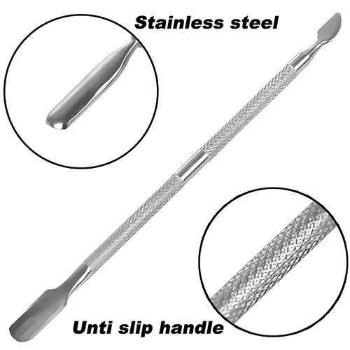 Miniatura 5 de Set de manicura y pedicura en acero inoxidable con empujador de cutículas, eliminador y herramienta de corte de acero inoxidable. Cortador