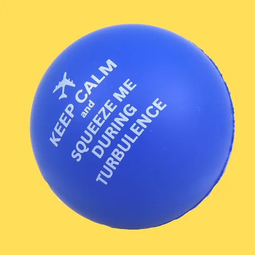Miniatura 5 de Needzo Mantén la calma y aprieta durante la turbulencia, pelotas de estrés, ansiedad de vuelo, accesorio de comodidad de miedo a volar, 2.48 pulgadas