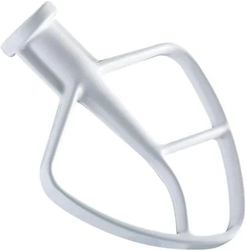 Miniatura 2 de KitchenAid Batidor plano recubierto K45B, blanco, 4.5 cuartos de galón