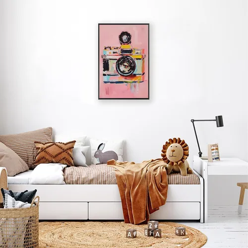 Miniatura 3 de Lienzo moderno para cámara, arte de pared con acuarela, póster de cámara preppy para fotógrafo, regalo Y2K, impresiones estéticas para habitación