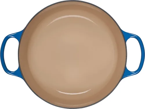 Miniatura 3 de Le Creuset Horno holandés redondo de hierro fundido esmaltado, 5.5 cuartos de galón, Marsella Marseille