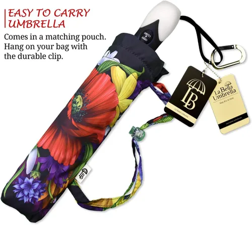 Miniatura 5 de Paraguas de amapolas rojas para mujer Brand Fancy Brolly Auto Open Close Paraguas elegante floral de moda Paraguas compacto automático hermoso