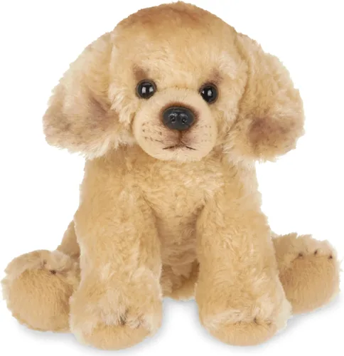 Perro de peluche realista de la colección Bearington, animal de peluche dorado Retriever para niños, niños y niñas - Lil' Goldie 6 pulgadas