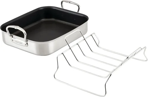 Miniatura 6 de Hestan Provisiones: sartén antiadherente con revestimiento clásico de 14.5 pulgadas con estante de acero inoxidable