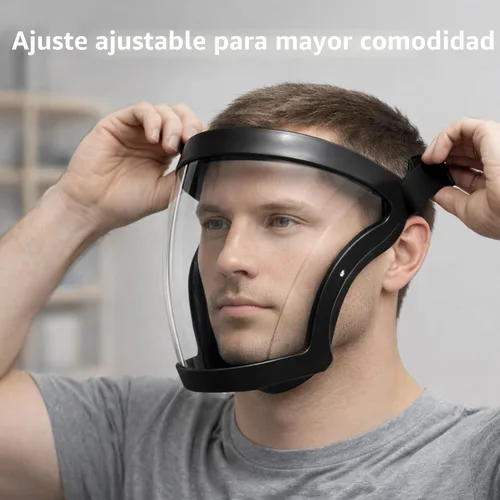 Miniatura 5 de Máscara de protección facial antivaho de alta definición para adultos (color negro mejorado).