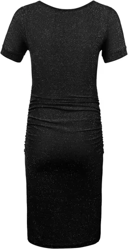 Miniatura 4 de KIM S Vestido de maternidad con purpurina para sesión de fotos, vestidos ajustados para baby shower o uso diario