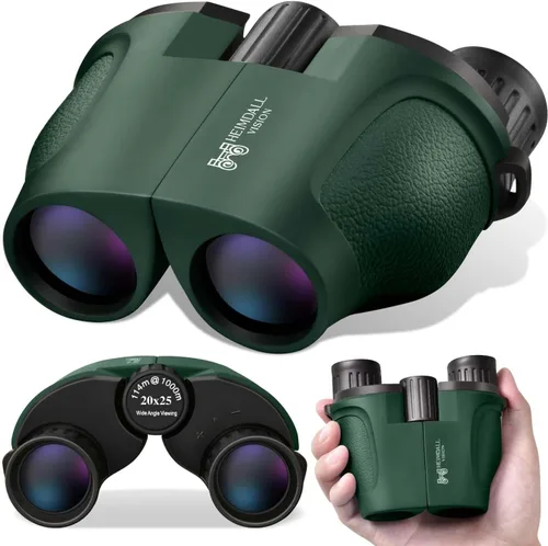 Binoculares pequeños y compactos para adultos y niños, mini binocular de bolsillo de 20 x 25 pulgadas para observación de aves, binoculares