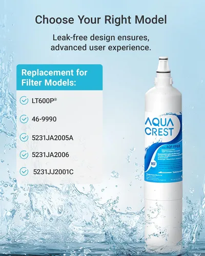 Miniatura 4 de AQUA CREST 5231JA2006A Reemplazo para filtro de agua para refrigerador LG® LT600P®, fml-2, Kenmore® 46-9990, Kenmore® 9990, 5231JA2006B, RWF1000A