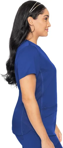 Miniatura 3 de Med Couture Touch - camisa de uniforme médico con cuello en V para mujer