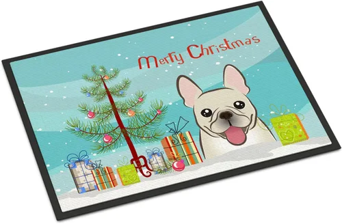 Miniatura 90 de Caroline's Treasures BB1616MAT - Tapete para puerta delantera de árbol de Navidad y sabueso afgano de 18 x 27 pulgadas, para interiores