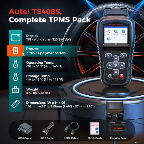 Miniatura 8 de Autel MaxiTPMS TS408S 2026, actualización de la herramienta de programación TPMS de TS501 TS508, todos los sensores reinician la herramienta