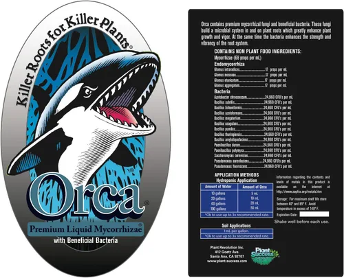 Miniatura 2 de Plant Success Fertilizante Orca PRPS128, 1 galón, negro