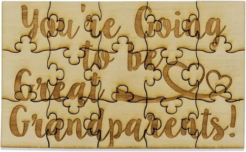 Miniatura 18 de You're Going to Be a Godmother - Rompecabezas de madera de tilo de 15 piezas, anuncio sorpresa de embarazo