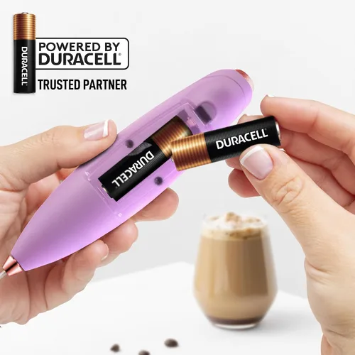 Miniatura 129 de Zulay Milk Boss Espumador de leche potente manual, hace espuma para latte, batidor para mezclar bebidas, café, miniespumador para capuchino, frappé