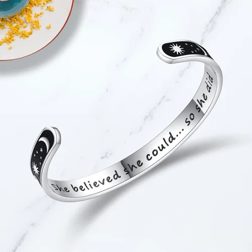 Miniatura 2 de TONY & SANDY - Brazaletes motivacionales para mujeres, adolescentes o niñas, regalos de cumpleaños personalizados para mamá, hija, hermana o amigas