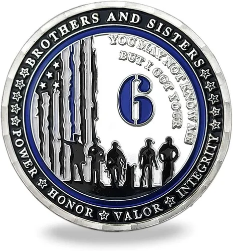 Miniatura 2 de Moneda de desafío policial I Got Your 6