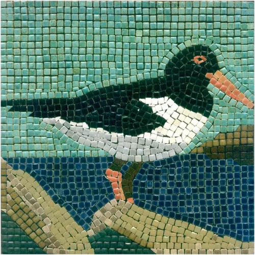 Miniatura 25 de Mosaicos hechos a mano fáciles con nuestro kit de manualidades de mosaico para adultos, delfín cuadrado de 7 pulgadas (20cm)