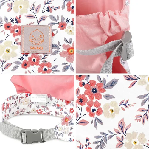 Miniatura 3 de GAGAKU Portabebés para Muñecas para Niñas Pequeñas - Juguete Portador de Animales de Peluche para Niños Pequeños - Flores de Cera Rosa