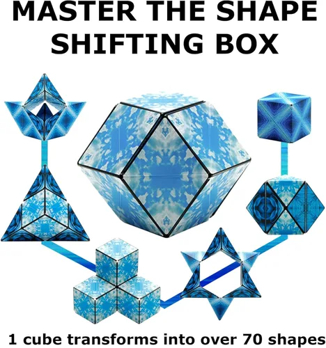 Miniatura 5 de SHASHIBO Anti Stress Cube - Award-Winning and Patented Infinity Cube with 36 Rare Earth Magnets - Extraordinary 3D Infinity Cube - Transforms into