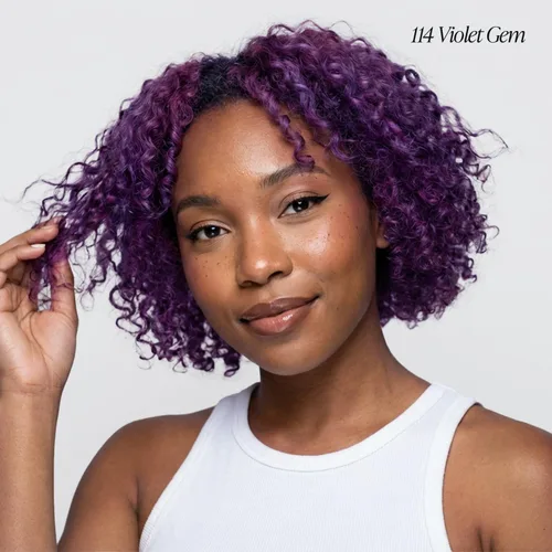 Miniatura 2 de Adore Tinte semipermanente morado para el cabello, vegano y libre de crueldad, 4 onzas líquidas, 114 Violet Gem (paquete de 1)