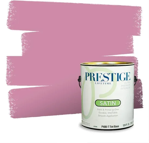 Miniatura 669 de Prestige Paints Pintura exterior e imprimación en uno, 1 galón, plano, coincidencia comparable de Valspar* Amber Rose*