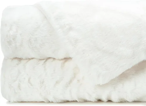 Miniatura 3 de Chanasya Manta de piel sintética con relieve de punto trenzado de alta calidad, visón inverso, moderna, comteporaria, elegante, súper suave, cálida