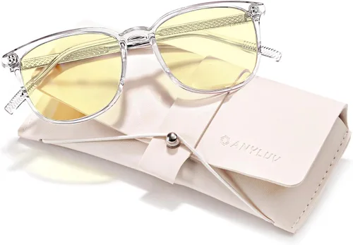 Miniatura 40 de ANYLUV Gafas de luz azul para mujeres y hombres, lentes de bloqueo de luz azul para mujer, anteojos de computadora antifatiga ocular