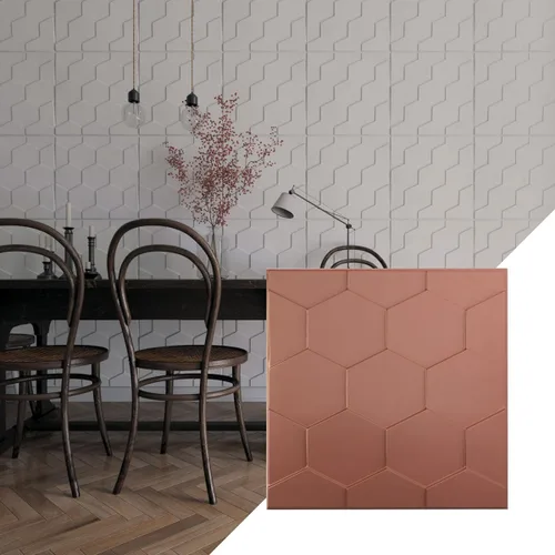 Miniatura 26 de Ekena Millwork WP20X20HBWH 19 5/8 pulgadas de ancho x 19 5/8 pulgadas de alto Panal EnduraWall Decorativo 3D Panel de Pared Cubre 2.67 pies cuadrados