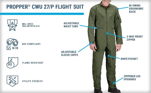 Miniatura 4 de Traje de vuelo Propper CWU 27P Nomex