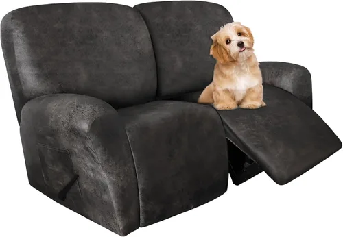 Miniatura 45 de molasofa Fundas de cuero para sillas reclinables, fundas para sillas reclinables grandes para silla reclinable, 4 piezas, fundas lavables que se