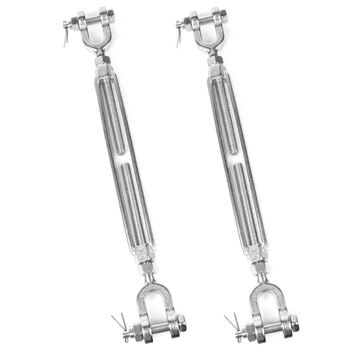 Miniatura 11 de Tensor de mandíbula y mandíbula de acero inoxidable 304, tensor de cable resistente de 3/16 pulgadas, límite de carga de trabajo de 570 libras