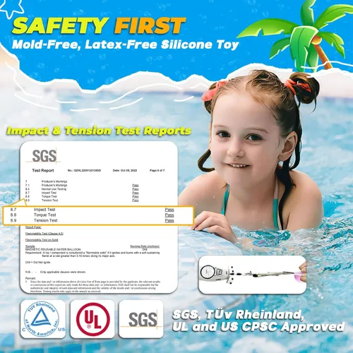 Miniatura 4 de 4 globos de agua magnéticos reutilizables, recargables de silicona para baño, piscina, playa, juguetes para niños, bolas de salpicaduras