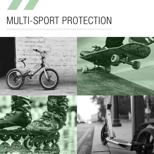 Miniatura 5 de Casco Multideporte Triple Certificado 80Six - Ideal para Bicicleta, Monopatín, Patineta, Patines en Línea y Patinaje en Línea Blanco mate