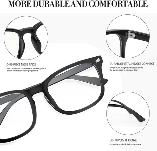 Miniatura 3 de NZKNP Blue Light Glasses for Woman Men,Blue Light Blocking Glasses,Clear Glasses
