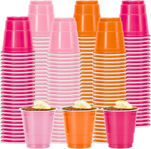 Miniatura 9 de Whaline 150 vasos de chupito de plástico patrióticos de 2 onzas para el 4 de julio, desechables, pequeños, rojo, blanco, azul, para fiesta de 250