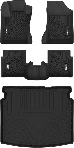 Miniatura 14 de 3W Alfombrillas de Piso Compatibles con Jeep Grand Cherokee 2016-2021/ Grand Cherokee WK 2022 2023/ Dodge Durango 2016-2021