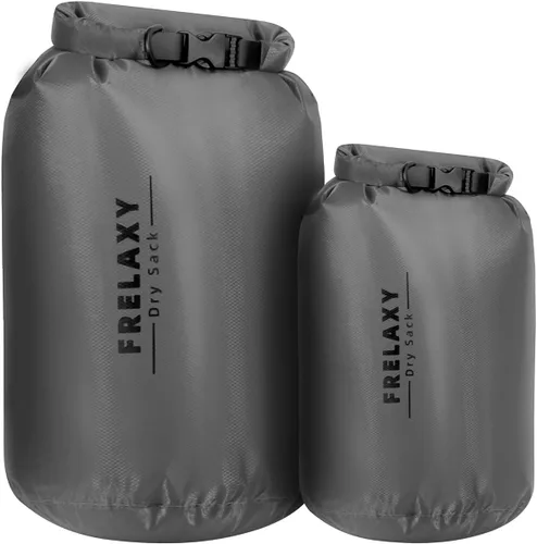 Miniatura 9 de Frelaxy Bolsa seca impermeable, paquete de 2/3, bolsas secas portátiles ligeras, 5L, 15L y 25L, juego de sacos secos duraderos que mantienen