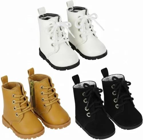 Miniatura 7 de Bencailor 3 pares de zapatos de muñeca pequeños de 2.17 x 0.98 pulgadas, bonitos zapatos de diapasón, accesorios de atuendo de juguete