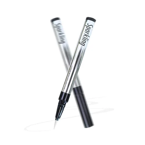 Miniatura 8 de Music Flower Delineador de ojos, delineador de ojos líquido impermeable con punta de precisión, delineadores de ojos metálicos brillantes Dorado