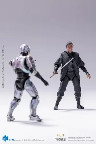 Miniatura 4 de Hiya Toys Robocop 3: Robocop vs Otomo PX Edition 1:18 Escala exquisita mini figura de acción de dos unidades, multicolor