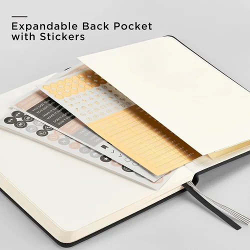 Miniatura 6 de ⩓ Per Se Cuaderno de Diario con Líneas (3 Paquetes), 160 Páginas Papel Grueso 100GSM, A5 Tapa Dura Cuadernos con Rayas Universitarias para Escribir