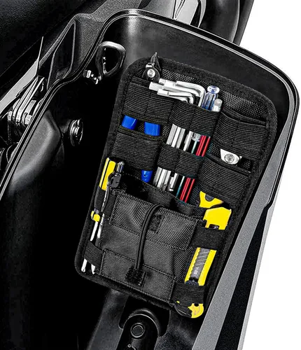 Miniatura 7 de PSLER Organizadores de alforjas, bolsas internas para sillín pequeñas, bolsas organizadoras para vehículos, motocicletas, bicicletas, paquetes de 2