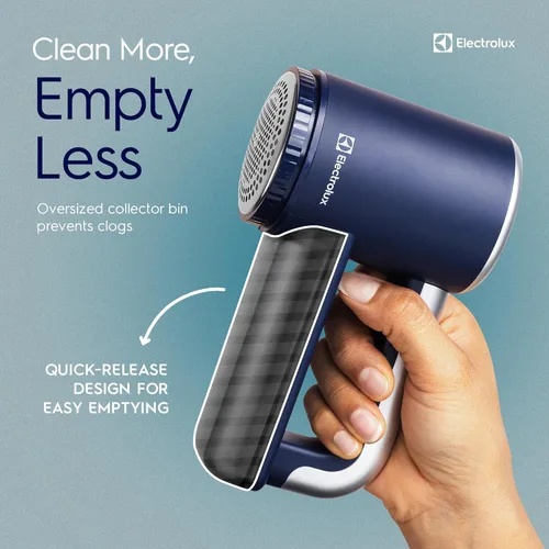 Miniatura 7 de Electrolux Afeitadora de Tela Recargable Removedor de Pelusa de 3 Velocidades para Ropa y Muebles Elimina Pelusa y Formación de Bolitas Azul