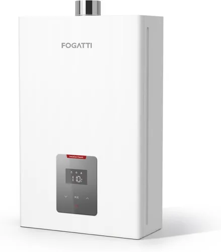 FOGATTI Calentador de agua sin tanque, propano, instalación en interiores de hasta 4.0 GPM, 90,000 BTU calentador de agua instantáneo caliente bajo