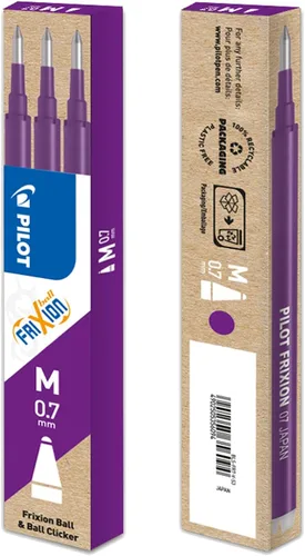 Miniatura 4 de Pilot Recambios para Frixion Rollerball 0.028 in (Pack de 3) - Azul Claro