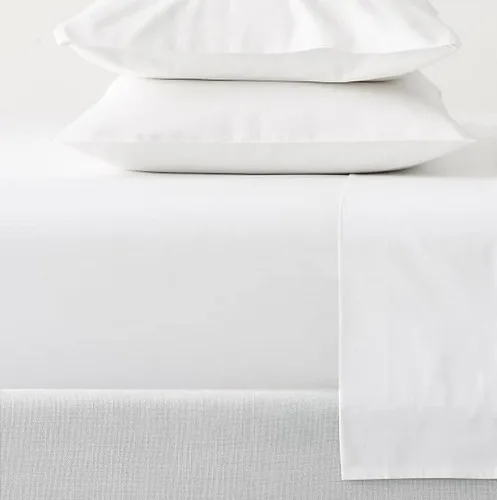 Miniatura 3 de DaDa Bedding - Juego de sábanas de 100 % algodón súper suave, color blanco, sábana encimera y funda de almohada transpirable, tamaño matrimonial, 3